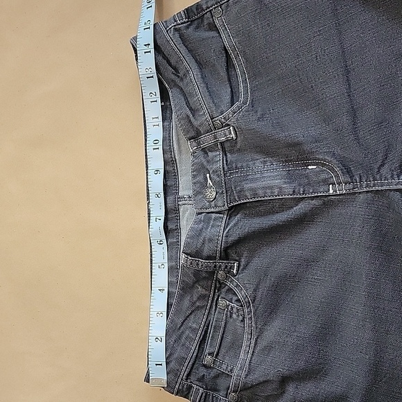 prAna Size 8, Dark Gray with White Stitching Womens Jeans, Excellent Condition - Picture 3 of 12